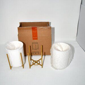 Lifewit 2-Pack Plastic Silverware Holder – Gold Cutlery Flatware Caddy for Kitch